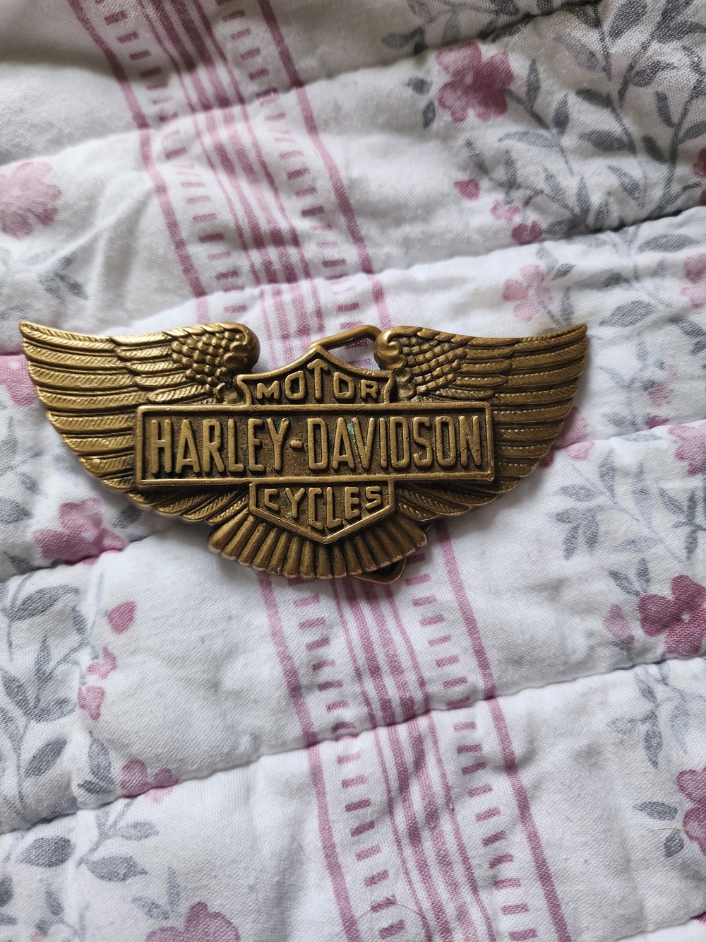 Harley-Davidson Winged Brass Emblem